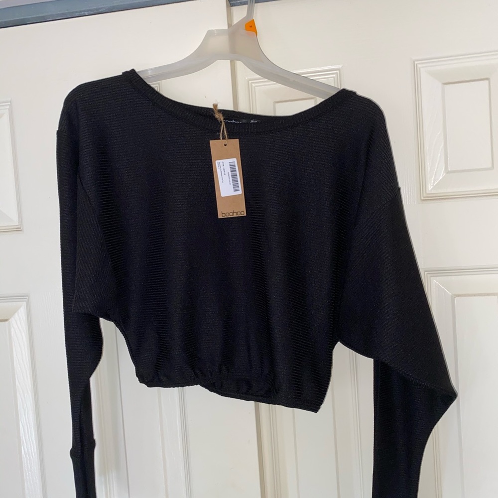 *NEW* Black cropped Top from Boohoo